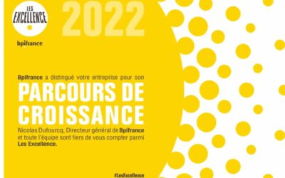Bpifrance nous distingue pour notre Parcours de Croissance