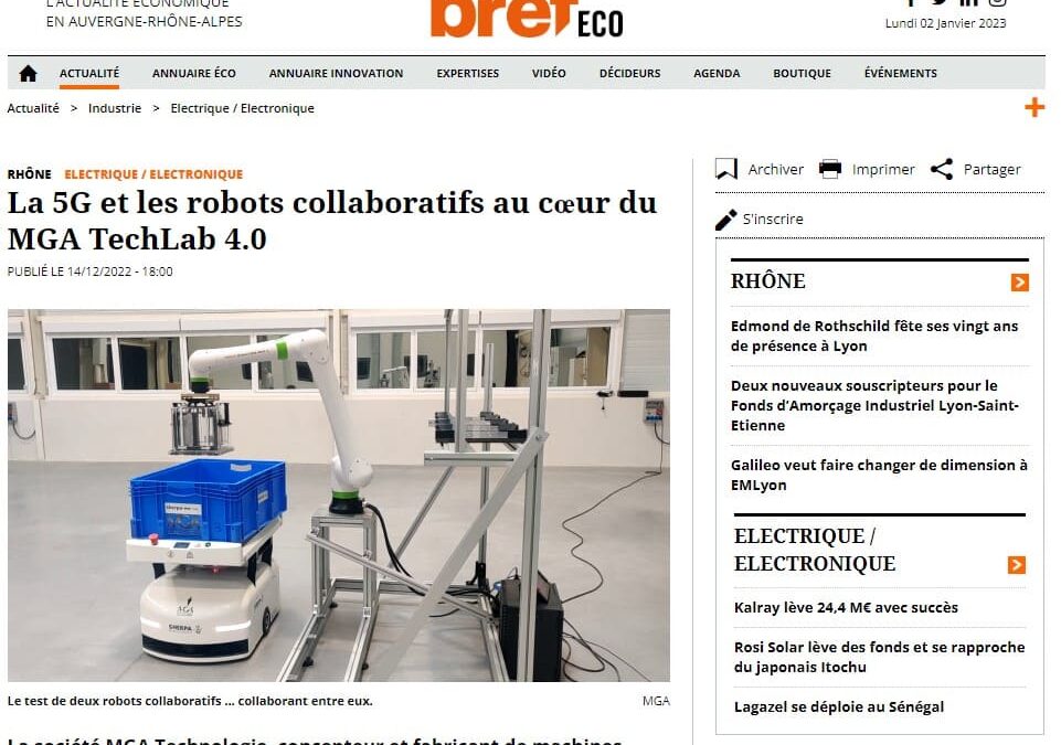 Le TechLab 4.0 et son réseau privé 5G dans la presse aujourd&rsquo;hui !